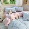 Conjunto de Cama Pastoral de Algodão Puro Quatro Peças 2025 Novo Estilo Floral Fresco Roupa de Cama Toda em Algodão Capa de Edredom Lençol Comércio Exterior