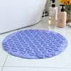 Alfombra Antideslizante para Baño Redonda Ducha Baño Inodoro Baño Impermeable Alfombra para Pies Alfombra de Piso para el Hogar Felpudo