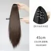 Rabo de Cavalo Peruca Feminina com Presilha Extra Longo Elegante Natural e Realista Trança de Celebridade da Internet Cabelo Longo Ultra Leve Rabo de Cavalo Alto Cabelo Longo Liso