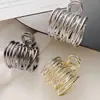 Presilha de garra simples em liga para rabo de cavalo alto, presilha de cabelo elegante para mulheres, ferramenta de fixação de cabelo para a parte de trás da cabeça, acessório de cabelo para o verão