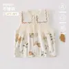 Chalecos de algodón A-class para bebé de primavera y otoño para niños y niñas, chalecos de algodón puro, cárdigans de abrigo, ropa infantil bordada