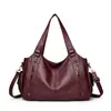 Bolso Retro Transfronterizo para Mujer Nuevo Versátil Bolso de Mano de Moda Remache Gran Capacidad Color Sólido Portátil Bolso Cruzado para Hombro