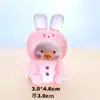 Animales de Dibujos Animados 3D Cara de Cerdo Luminosa Accesorios de Resina Decoración Colgante para Coche DIY Paisaje en Miniatura Bolsa Sorpresa para Transmisión en Vivo Par