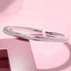 Nueva pulsera cuadrada abierta minimalista esmerilada para mujer Han Fan ins moda Joker pequeño círculo pulsera plateada al por mayor