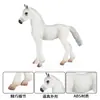 Modelo de Caballo Blanco Simulador Caballo de Pradera Potro Animal Juguete de Plástico Animal Salvaje Regalo Cognitivo para Niños Regalo