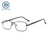 Nuevas monturas para gafas Defeng con borde cruzado, monturas para gafas para miopía, monturas para gafas de negocios con espejo plano y pata de resorte cuadrada TR90 20221