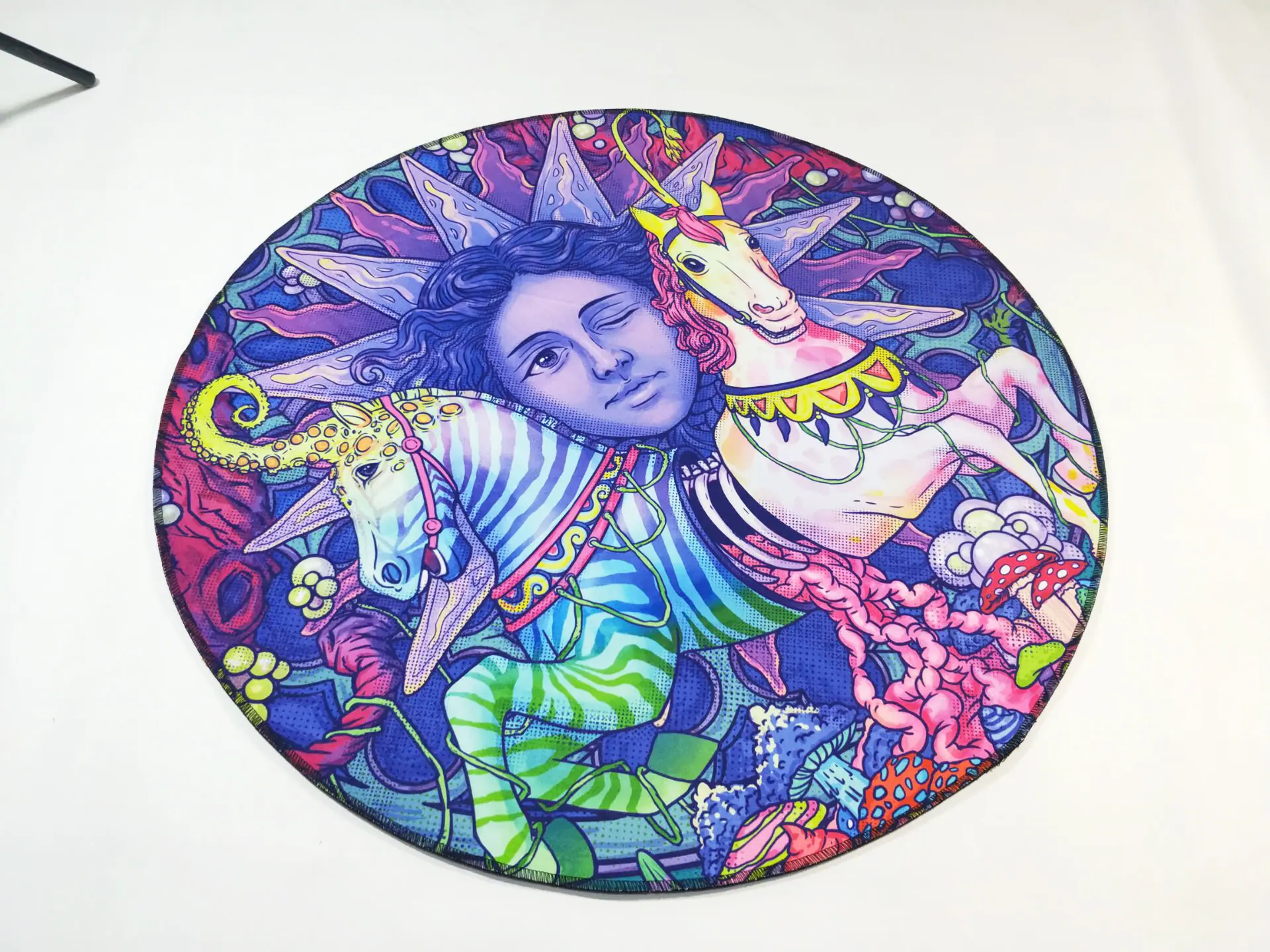 圆形地毯,地毯,批发地毯,吊篮地毯,转椅垫,定制批发,印花地毯,
