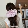 Saia plissada elegante estilo coreano, tecido, círculo intestinal, alta qualidade, camada dupla, babados, manchete, moda simples, chapéu para mulheres