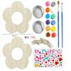Comedero de pájaros de madera de Amazon para alimentar e hidratar, Comedero colgante con forma de flor, Juguete de manualidades para pintar DIY para niños