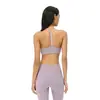 Sujetador deportivo Lycra Doble 6 para mujer con almohadillas en el pecho, espalda en Y, tirantes finos, sujetador de yoga, escote cuadrado, ropa interior para fitness