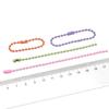 Cadena de Bolas de Hierro Pintado en Spray de Colores Accesorios Hechos a Mano para DIY Bolsos Joyería Colgantes Llaveros Paquete de Materiales para Cadena de Cola