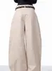 Pantalones Retro de Estilo Americano con Scimitar Decorativo para Hombre 2025 Primavera Nueva Llegada Tubo Recto Sueltos Pierna Ancha Pantalones de Trabajo
