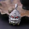 Joyería de moda de plata de ley S925 al por mayor collar con colgante de personalidad para hombre plata tailandesa retro colgante del Gran Dios Amarillo de la Riqueza