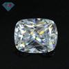 Gema Huagang 9A rectangular gorda circonita blanca piedra desnuda en forma de almohada superficie de anillo de tres flores diamante de imitación gema de piedra blanca artificial