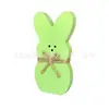 Adornos de Madera de Conejo de Pascua al por Mayor Conejos de Colores Manualidades para Decoración de Escritorio de Fiesta Espesos