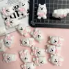 Acessórios de unha em miniatura de desenho animado de animais, presilhas de cabelo, brincos, acessórios de árvore para dedos DIY feitos à mão, tamancos, transfronteiriço