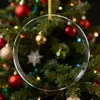 Colgante de cristal transfronterizo de Amazon decoración de vidrio de comercio exterior corazón de vidrio en blanco decoración de vidrio DIY regalo de Navidad aniversario