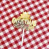 Copyright Decoración navideña acrílica para pastel Feliz Navidad inserción de tarjeta acrílica complemento para pastel de horneado navideño
