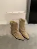 Botas Versáteis de Cano Médio com Solado Grosso para Aumentar a Altura 2025 Novas Botas de Outono Femininas Botas Mangas Sapatos de Moda Confortáveis