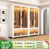 Armario de acero, gran capacidad, para dormitorios, adecuado para apartamentos de alquiler, armario infantil de metal, armario de almacenamiento a prueba de humedad y polvo