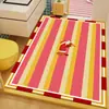 Tapete de piso estilo dopamina de dibujos animados, alfombra absorbente de agua de secado rápido para baño, felpudo para entrada de casa, alfombrilla resistente a la suciedad