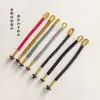 Hebilla de Anillo Nudo de Diamante Cuerda Trenzada Colgante DIY Llavero Semi-Terminado Accesorio de Pieza de Mano Trenzada a Mano Adorno Colgante