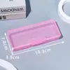 Caja de Almacenamiento de Herramientas de Uñas de Plástico Caja para Bolígrafos Manuales de Tatuaje Caja para Láminas de Agujas Cajas para Tiras de Lijado Pinceles para Pintura de Uñas Caja Organizadora Transparente
