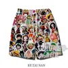 Shorts de Dragon Ball para Novio de Hombre Dibujos Animados Sueltos Casuales de Verano para Casa Pantalones Finos de Cinco Puntos Pantalones de Playa
