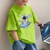 Novedad 2026 Camisetas de Algodón Puro para Niños, Ropa de Verano de Moda para Niños Mayores, Camisetas de Manga Corta Frescas y Elegantes para Niños en Verano