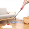 Mopa de varilla de acero inoxidable engrosada para el hogar, cabezal de mopa de repuesto, absorbente, práctica, de hilo de algodón, cabeza redonda, con mango, lote de fábrica