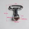 Llave Triangular para Caja de Medidor de Agua, Llave Triangular para Válvula de Tubería de Calefacción, Llave Triangular para Cubo de Basura