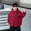 Chaqueta de Otoño para Niños 2026 Nuevo Estilo Coreano Ropa Fresca para Niños Pequeños Cortavientos con Capucha Ropa de Trabajo para Niños de Primavera y Otoño