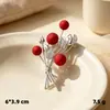 Flores como brocado ramo broche de perlas prendedor de solapa prendedor de hebilla de alta gama broche anti-exposición hebilla para pañuelo de seda