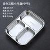 Prato de Jantar de Aço Inoxidável 304 Dourado Estilo Coreano Utensílios de Mesa Prato Dividido para Lanches Caixa de Temperos Prato de Fast Food para Crianças do Jardim de Infância