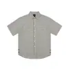 OLDTRIBE Verano Nuevo Vintage Gasa de Burbujas Cuadros Camisa para Hombre Holgada Manga Corta Top Camisa CS001