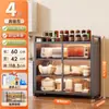 Armario para cocina casera, nuevo modelo de armario de almacenamiento de pie, armario de almacenamiento multifuncional para microondas, armario a prueba de polvo