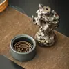 Quemador de Incienso Casero Estilo Chino Cerámica Piedra Taihu Personalizado Creativo para el Hogar Interior Decoración Zen para Cigarrillos