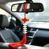 Colgante de coche con cuentas de la suerte de jade blanco, imitación de jade blanco afgano, hebilla de seguridad, nuevo colgante para coche en funcionamiento