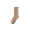 Calcetines de Lana para Mujer Postparto Color Sólido Calcetines Holgados Otoño Invierno Sin Costuras Estilo Japonés Calcetines de Media Pantorrilla Venta al por Mayor Zhuji