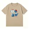 Camiseta Estampada Unisex Tendência Marca Cartoon Manga Curta Solta Respirável Confortável Esportes ao Ar Livre Verão Nova Chegada