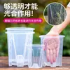 Vaso Especial para Phalaenopsis Plástico Transparente Espessado Resina de Orquídea Respirável Anti-Podridão das Raízes Casa Varanda Vasado Grande