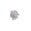 Colgante de Collar con Candado de Campana de Loto Hueca de Plata Pura, Moderno para el Trayecto al Trabajo