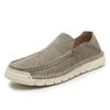 Nuevos Slip-Ons de Verano 2024 para Hombre, Zapatos Casuales de Cuero Cosidos a Mano, Zapatos para Caminar Antideslizantes de Suela Gruesa