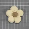 Bolsa de Tecido com Flor de Cinco Pétalas Acessório Broche, Broche de Flor Pequena Colorido Versátil, Broche de Flor Tridimensional Fofo