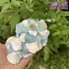 Escama de Dragón Sirena Iridiscente Concha Grande 40mm Lentejuelas Plegadas DIY Siete Colores Deslumbrante Escama de Pez Forma de Abanico Cuentas