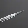 Tijeras pequeñas para recortar vello de la nariz del maquillaje, recortador de cejas de belleza, tijeras para cutícula puntiagudas, herramienta de belleza para cejas y pestañas de acero inoxidable
