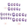 Olho de Gato de Vidro Roxo Textura de Alto Padrão Estilo Menina Estilo Irmã Real Clareamento Manicure Estilo Curto 30-t Manicure Usável