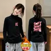 Camiseta de Manga Larga para Niña Otoño/Invierno 2026 Nuevo Estilo Niña Pequeña Térmica Polar Cepillado Capa Interior Volantes Casual Camiseta Base