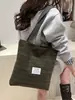 Bolso Estilo Japonés Ins para Mujer 2025 Bolso de Lona Moda Rayas Bolso de Mano Hombro Bolso Tote de Clase para Mujer Bolso para Viajar a la Oficina
