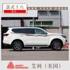 Adecuado para 18-20 Nissan Tuda pegatinas de carrocería decoración creativa de línea de cintura pegatinas de flores tiras de color modificadas personalizadas
